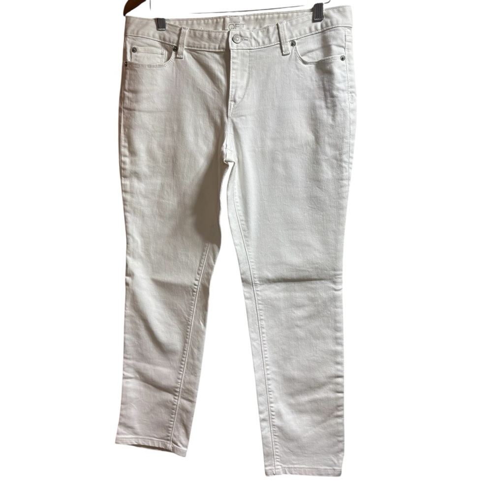 LOFT‎ Women's Straight Leg Jeans in  White size 10P